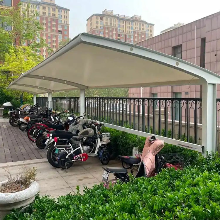 嘉兴膜结构电动车棚